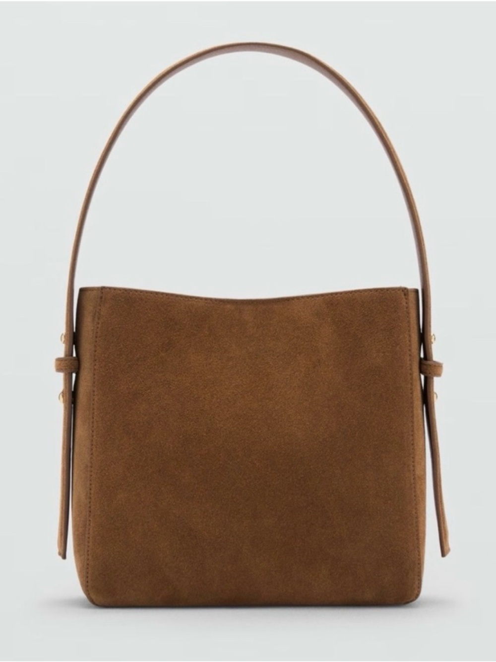 Mango Mini Suede Shopper Bag